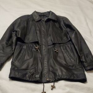 Sergio Vaducci Black Genuine Leather Jacket